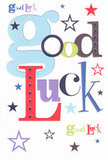 The essence of encouragement leaps from this good luck card-a dynamic display of swirling colours and joyful patterns, designed with the heartfelt warmth you'd expect from a Yiewsley florist. Oversized pastel blue lettering weaves together with energetic reds, luscious greens, and royal purples, each shape chosen with care to express vibrant support and enthusiasm. Lively stars, from soft lilac to bold navy, scatter across the crisp white, echoing dreams and possibilities that seem to stretch as boundlessly as a walk along Stockley Park. The card's flat, smooth texture hints at premium Yiewsley-quality paper, inviting gentle fingertips to linger. Meant as more than just a note, this card feels like a friend pressing a lucky token into your hand before an exam or a big interview, its spirit filled with optimism and genuine belief in the bright future ahead.